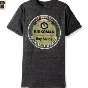 New XL Kikkoman T Shirt Heathered Gray